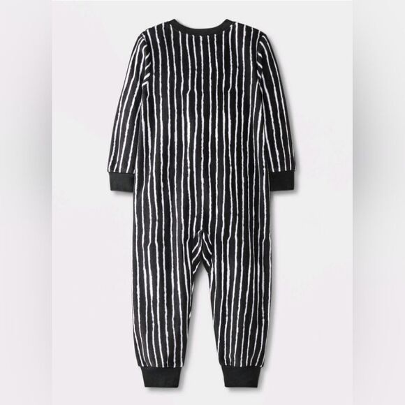 Nwt Nightmare Before Christmas Toddler Boys Jack Skellington 2pc Sleeper &Hat PJ - Picture 2 of 11